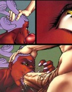 Pregnant black chick from agape porn comics swallows hot cum from busty tranny's cock