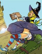Evil throbbing cocks stretching dripping wet cartoon witch twat. tags: huge boobs, stockings, tight panties, hardcore.